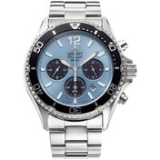 Resim Orient Ra-tx0206l10b Mako Chronograph Solar Powered Erkek Kol Saati Gümüş 