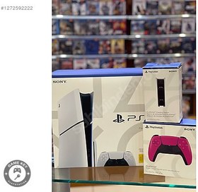 Resim PS5 SLİM CD'Lİ+DUALSENSE+ŞARJ STANDI SIFIR 24AY GARANTI GAME KEY 
