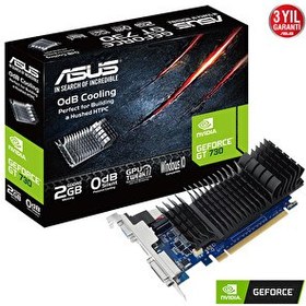 Resim Asus GeForce GT 730 GT730-SL-2GD5-BRK 2 GB 64 Bit GDDR5 DX11 Ekran Kartı 