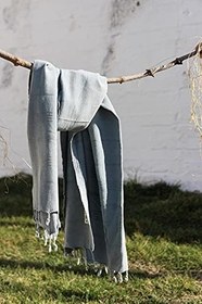 Resim %100 Pamuk 90x180 Peştemal GRİ 