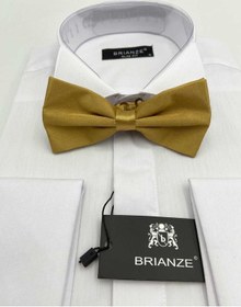 Resim Brianze Gold Düz Renk Saten Papyon Gold 