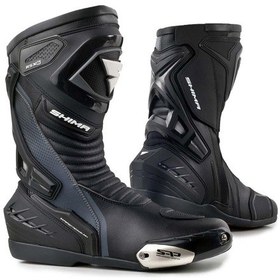 Resim Shima Rsx-6 Korumalı Motosiklet Botu Siyah 