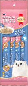 Resim Smart Heart Tavuklu Keçi Sütlü Krema Kedi Ödülü 4x15 Gr 