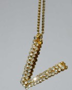 Resim TASARIM ARABAM ATİKE ELİF AKIN Gold 7 Cm ''v'' Harf Dikiz Süsü 