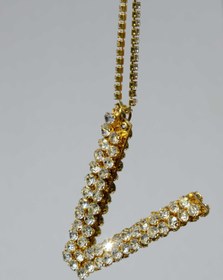 Resim TASARIM ARABAM ATİKE ELİF AKIN Gold 7 Cm ''v'' Harf Dikiz Süsü 