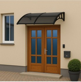 Resim Lupın Kapı Pencere Üstü Pratik Sundurma 105x240 - Siyah Siyah 