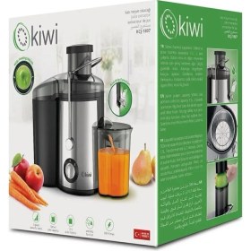 Resim Kiwi KCJ-1807 Siyah Katı Meyve Sıkacağı Güvenli Kullanım ve Şık Tasarım ile Mutfaklarınızda 