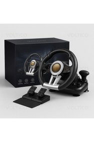 Resim Voltico Direksiyon Seti - 270° Dönüş, Titreşimli Sürüş, Pedal & Vitesli - PS4, PS3, Xbox One/S/X ve PC 