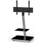 Resim Sonorous Pl 2710-Blk-Slv 40''- 65'' Tv Led&Lcd Televizyon Monitör Sunum Sehpası ( Siyah Gümüş ) 