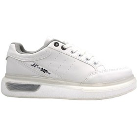 Resim M P 251-2845 Fhlon Hafif Taban Bağcıklı Erkek Spor Ayakkabı Beyaz Beyaz 