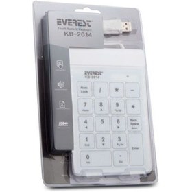 Resim Everest KB-2014 USB Nümerik beyaz key pad 