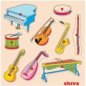 Resim 1004-CS Chiva, Müzik Aletleri Ahşap Puzzle 