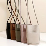 Resim 1 Adet Şık Kadın Sentetik Deri Crossbody Telefon Çantası - Siyah, Kahverengi, Zeytin Yeşili, Pembe-Bej & Beyaz Renklerde Çok Yönlü Mini Omuz Çantası, Günlük Kullanım İçin Mükemmel 