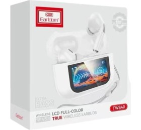 Resim Earldom TWS40 Aktif Gürültü Engelleyici Özellikli Dijital Ekranlı Bluetooth 5.3 Kablosuz Airpods Kulaklık 