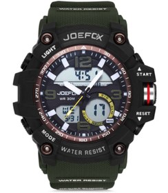 Resim Joefox Dijital Analog Silikon Kordon Erkek Kol Saati Jfp1065 