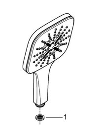 Resim Grohe Rainshower Smartactive 130 Cube El Duşu 3 Akışlı - 26582gn0 