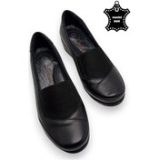 Resim Hakiki Deri Tam Ortopedik Iç Tabanlı Siyah Anne Ayakkabısı Siyah 