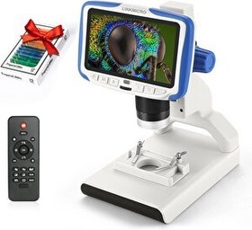 Resim Linkmicro Taşınabilir Dijital Mikroskop 200X Mikroskop Kiti - 5" LCD 