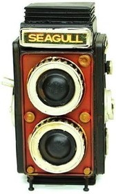 Resim Dekoratif Metal Fotoğraf Makinesi Kumbara C0323-1 
