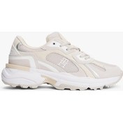Resim Tommy Hilfiger Th Modern Sağlam Tabanlı Runner Kadın Sneaker Fw0fw086920f6 Bej 