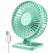 Resim Goldenqian Gaıatop Mini Usb Masaüstü Vantilatör Taşınabilir Fan Masaüstü Ofis Usb Sessiz Soğutma Fanları Üç Hız Ayarı Ev Ofis Için Uygun Green 