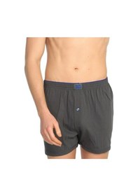 Resim Erkek Penye Düğmeli Füme Boxer 1'li Paket Füme 