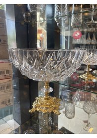 Resim Paşabahçe Gold Ayaklı Gondol Kase - Salata - Sunumluk Metal Ayaklı Kase Gold 