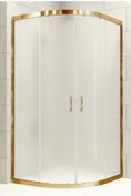 Resim Durul Duşakabin Oval 5mm Altın Profil Buzlu H.190 Cm 