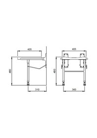 Resim Bocchi Duş Oturağı Engelliler -Yaşlılar İçin Cc-drv-004 Krom 