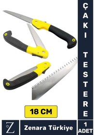 Resim Kompakt Kamp Piknik Mangal Outdoor Tamirat Kesme Cep Boy Çakı Tipi Katlanır Budama Testeresi 18 Cm 