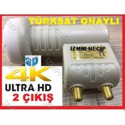 Resim 2 Çıkış Hd 3D 4K 2 Çıkışlı 2'Li Lnb Lenebe Elenbi Gold Altın Uçlu Diğer