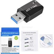 Resim Charmant 1200 Mbps USB Wıfı Adaptörü 2.4g 300 Mbps / 5g 867 Mbps Dizüstü Pc Için Çift Bant (Yurt Dışından) 