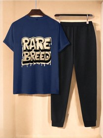 Resim Unisex Rare Breed Baskılı Eşofman Takımı Lacivert 