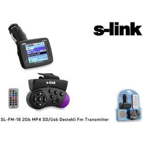 Resim S-Link Sl-Fm-18 2Gb Mp4 Transmıtter Sd+Usb Destekli Kumandalı Dir 