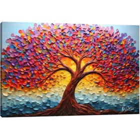 Resim Gökkuşağı Ağacı - 100x70 