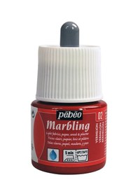 Resim Pebeo Marbling 02 Vermilion 45 ml Ebru Boyası 