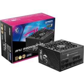 Resim MSI 1000w 80 Gold Mpg A1000gs Pcıe 5.1 Tam Modüler Power Supply 