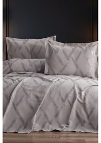 Resim Nisan 3 Parça Çift Kişilik Pike Takımı 240x260 Bej Bej 