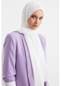 Resim Kadın Tesettür Hijap Hazır Multi Şifon Ipeksi Şal Rahat Yumuşak Ekstra Hafif - Tek Ebat / Beyaz Beyaz 