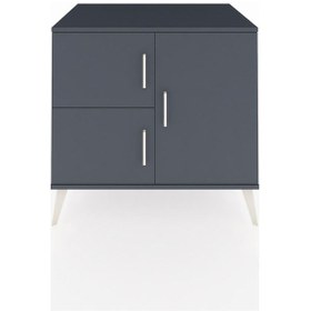Resim Kronos Şifonyer 2 Raflı 3 Kapaklı 88x59x80 Antrasit-antrasit/aytaşı Antrasit/aytaşı 