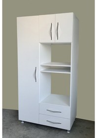 Resim Mobilique Ankastre Fırın Ve Mikrodalga Mutfak Dolabı Mdf 600-00-104 