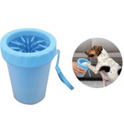 Resim Kiwi Pets Köpek Pati Temizleme ve Yıkama Kabı Mavi 