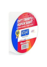Resim Kraft Çift Taraflı Köpük Bant 19 MM x 5 M 