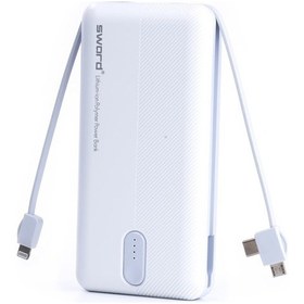 Resim Sword 10000 mAh Kendinden Kablolu Powerbank 