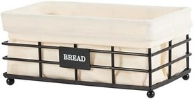 Resim Black Metal Ekmek Sepeti 