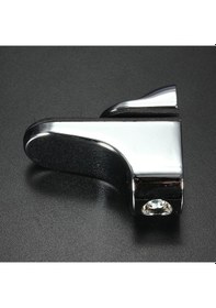 Resim Geleneksel 1 Adet Cam Raf Destek Braketi Balık Kafası Kelepçe Tutucu Cam/ahşap Raflar 