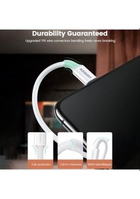 Resim Ugreen Apple iPhone Uyumlu Lightning 2.4A Data Ve Şarj Kablosu Siyah 1 Metre (471856902) 