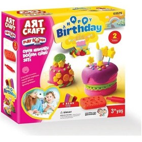 Resim Doğum Günü Oyun Hamuru 150 Gr. - Oyun Hamuru Seti - Hamur Setleri - Hamur Kalıpları Çok Renkli 