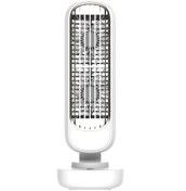 Resim Dlc TSF-T19 7 Watt Usb Şarjlı Çift Fan Masaüstü Vantilatör Beyaz 