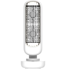 Resim Dlc TSF-T19 7 Watt Usb Şarjlı Çift Fan Masaüstü Vantilatör Beyaz 